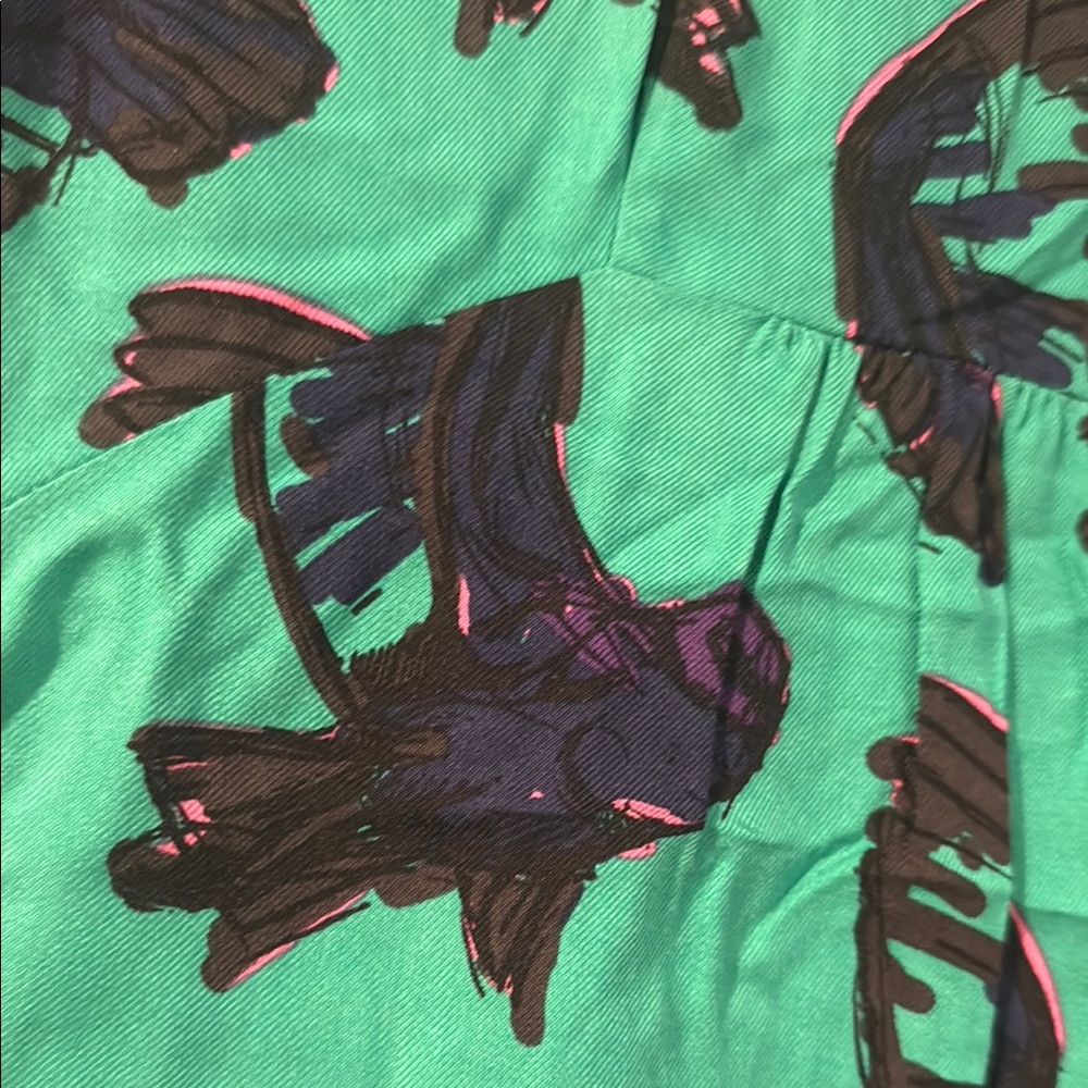 Boden Green and Purple Crew Neck Sundress - Picture 2 of 4